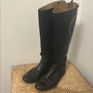 Frye Melissa Button Back Zip Leather Boot